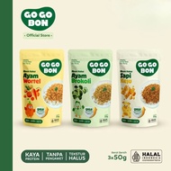 GOGOBON Premium Fine Floss - Broccoli Chicken Floss - Carrot Chicken - Beef Cheese - High DHA, Prote