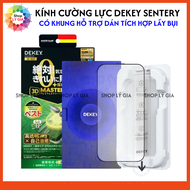 Kính cường lực DEKEY SENTERY có khung hỗ trợ dán cho iPhone 17 Pro Max/Air/16 Pro Max/15 Pro Max/15
