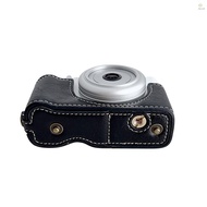 Digital Camera Protective Case PU Leather Camera Storage Bag with Removable Shoulder Strap Compatibl