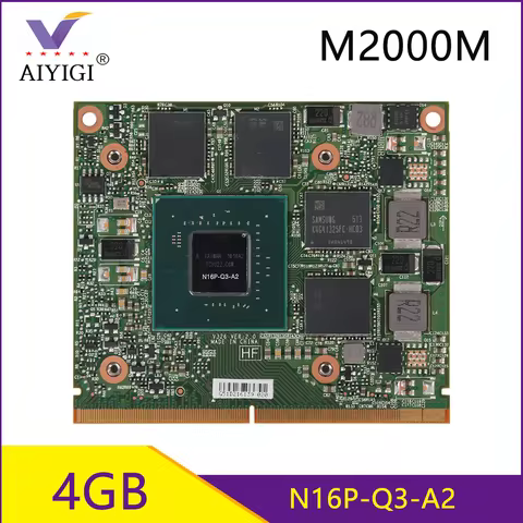 Quadro M2000M M2000 GDDR5 4GB Video Graphics Card N16P-Q3-A2 With X-Bracket For DELL Precision 7510