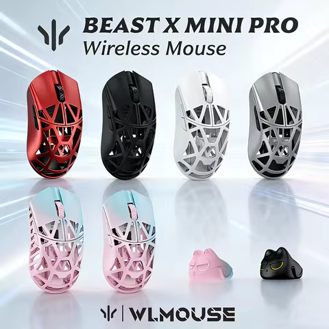 WLMOUSE Beast X Mini Pro Magnesium Gaming Mouse PAW3950hs Sensor Nordic 52840 Chip Magnesium Alloy F