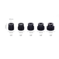 HOBBY SURPASS 5Pcs M1 5mm 11T 12T 13T 14T 15T Metal Pinion Gear Set for 1/8 RC Car Brushed Brushles