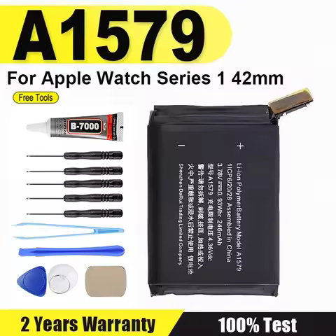 A1579 Battery For Apple Watch Series 1 42mm A1579 A1554 A1803 IWatch Series1 246mAh Bateria + Free T