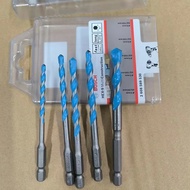 Bosch HEX-9 MultiConstruction Drill Bit Set 5PCS 4/5/6/6/8 mm Ceramic Tile Drill Bit for Wood Glass Ceramic Cement  Metal Alloy Punching