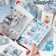 OUDIMEI 3D Sticker Book, Cut Film Coil Cute Die-cut DIY Scrapbook Stickers, Gift Wind-Cut Film Colla