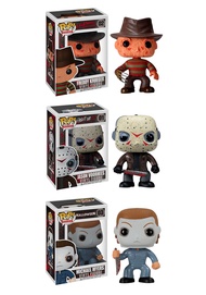 Horror Classics Pop! Movies Collectors Set: Freddy Krueger, Jason Voorhees, Michael Myers Action Fig