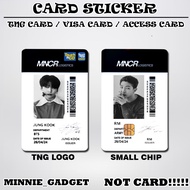 [ BTS ID CARD ] Touch n Go Card Sticker Cover TNG / MASTER / VISA / CREDIT/ DEBIT CARD