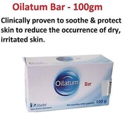 Oilatum Bar 100 กรัม สำหรับผิวแห้งคัน ต้องการความชุ่มชื้น ก้อนสีส้ม