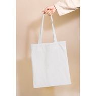 TOTEBAG CANVAS BABY DRILL GOODIE BAG CANVAS - WHITE PLAIN WHITE