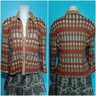 (M-2XL) Grudge Y2k Neutral Color Long Sleeve Collar Shirt pRELOVED