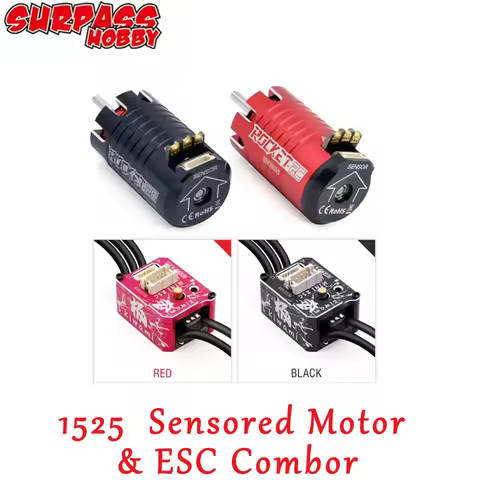 ROCKET-RC Mini1525 Motor with KIWAMI 30A ESC Sensored Brushless Combo for 1/28 1/27 Scale RC Mini Re