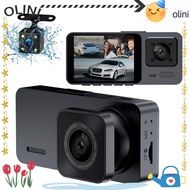 OLINI Car DVR, HD Recording 3 Channels Vehicle Recorder,  IR Night Vision 360° View Car Dashcam Driv
