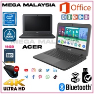 Acer 11 N7 C731 Intel Celeron N3060 4GB RAM + 16GB SSD 11.6 Display Size Google Playstore Chromebook
