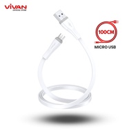 TERBARU Kabel Data USB Micro SM (30/100/200CM) VIVAN Fast Charging 2A