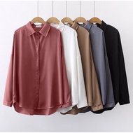 KEMEJA Women's Korean Shirt Tops ECO TOP Women's Shirt Tops Women's Plain Tops