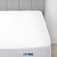 PUTIH Informa Sleep 120X200 cm Cooling Mattress Protector - White Mattress Protector Mattress Top Co