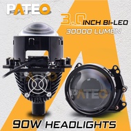 2PCS 90W Bi-LED Projector Lenses 3 inch Headlight H4 H7 LED Lamp H1 9005 9006 H13 Bulb Car Styling R