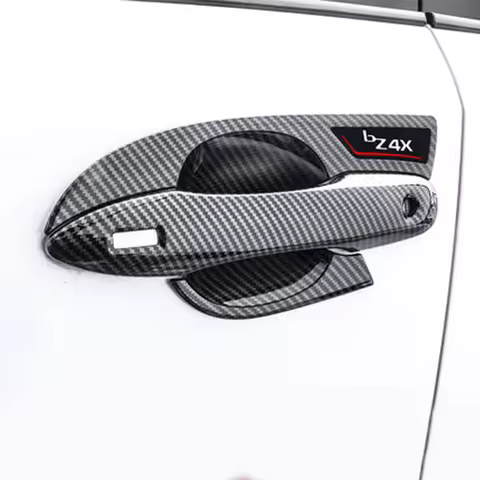 For Toyota Bz4x 2022 2023 2024 2025 2026 ABS Carbon Fiber Car Door Handle Cover Side Door Handle Bow