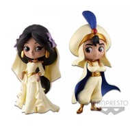 全新有盒 Qposket 茉莉公主 Jasmine Princess & 阿拉丁王子 Aladdin Prince 緍紗版 一對 A色
