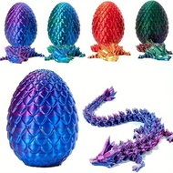 3D Printed Gem Dragon Crystal Dragon Egg Rotatable 3D Articulated Dragon Decompression Toys YXTK