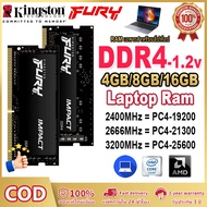 Kingston Fury Impact DDR4 RAM 4G 8G 16GB 32GB 2400/2666/3200MHz PC4-19200/21300/25600 SODIMM หน่วยคว