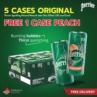Perrier Can Flavor 250ml. 5 Cases free 1 Case (Free Delivery)