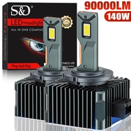 90000LM D3S LED D1S D2S D4S D5S D8S Led 140W Headlights HID D1R D2R D3R D4R D5R D8R Bulb Canbus Car 