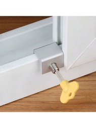 窗戶鎖扣固定鋁合金紗窗推拉窗保護安全鎖,家庭防盜限位器