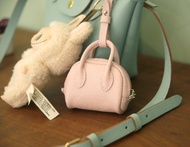 手工真皮耳機包 AirPods耳機收納套  mini公事包掛飾 客製刻字