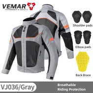 Vemar Summer Motorcycle Jacket Mens Motocross Jacket Motorcyclist Jacket Gear Coat Racing Reflective