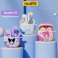 Realfit F1 Wireless Earbuds TWS Bluetooth 5.3 with Colorfull Cute Case with Mic Excellent Sound Qual