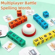 English Words Letter Spelling Block Flash Cards Game Montessori Toys English Words Early Learning Ed