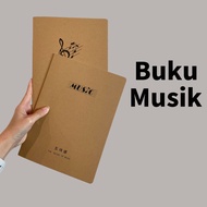 Loose Leaf Music Book 2 4mm/ 5 Line Block Note/ 40-sheet paranada Line Book/ Line Music Notebook/