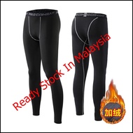 premium quality men tight running tight pants fitness sportwear man running tight pro combat running