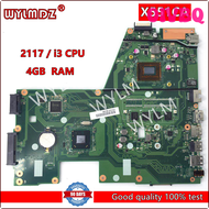 OIVBQ X551CA 2117 / i3 CPU 4GB RAM Laptop Mainboard For Asus F551C X551C X551CA Motherboard PAONC