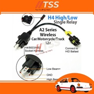 H4 HARNESS H4 HID SOCKET RELAY WIRING HARNESS HID H4 XENON LIGHT SYSTEM RELAY HARNESS FOR HI/LO