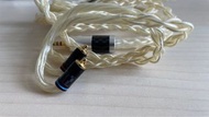 MMCX 2.5mm cable Linksmith 單晶銅鍍銀水晶白耳機升級線 平衡線 八絞線