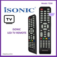 iSONIC LED TV Remote Control iSONIC Premium Quality Replacement Remote T230
