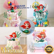 Ariel Mermaid Cake Topper Princess Ariel Miniature Cake Topper Cute Mermaid-Shaped Cake Mermaid-Shap
