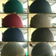 Latest Premium Knitted Hajj and Umrah Cap, Pineapple, Thick, Plain, Adult, Child, Baby, Songkok, Son