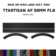 3M Skin with lens stickers TTArtisan AF 56mm F1.8 (Many models) | 56 1.8 anti-slip camera lens stick