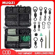 Ltdrao Carp Fishing Kit Fishing Rotation Ring Complete Carp Fishing Gear Set with Storage Box 300pcs
