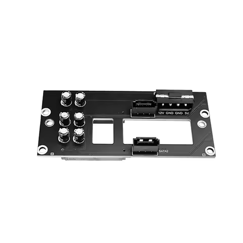 2/3 Bay SATA 2.5/3.5 inch Hard Drive Backplane NAS Chassis Adapter Plate SATA Large 4D Power Supply 