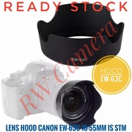 Lens Hood Canon EW-63C EW63C Lensa 18-55mm IS STM 700D 80D 18-55 mm