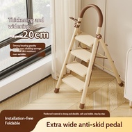 DAXINSI Foldable Ladder Step 3 4 5 6 Step Ladder 150kg Bearing Slim Ladder Small Step Ladder