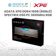 Ram 16GB (8GBx2) ADATA XPG SPECTRIX D50 PC 3600MHz DDR4 RGB