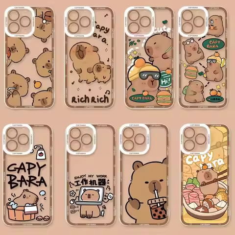 Cute Capybara Phone Case for Huawei Honor 90 Lite X9A 5G X7B X8B X9B Y9 Prime 2019 Nova 3i 5T 6 7 9 