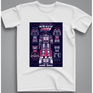New Round Crew Neck Neck007 Transformers Robot Short Sleeve T-Shirt -Cobra- Behance Transformers-4XL
