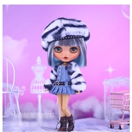 Custom 12" Blythe Tan Skin Doll Full Set with Outfit