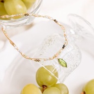 財運 x 葡萄石 太陽石 橄欖石 拉長石【偶然的意亂情迷】 項鍊